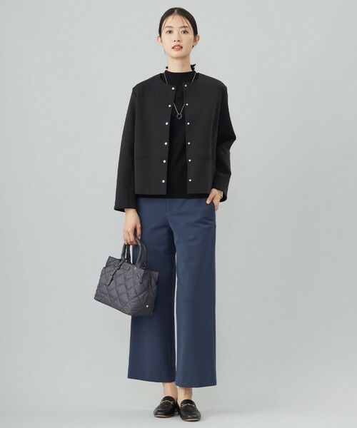 L size ONWARD(大きいサイズ) / エルサイズオンワード その他パンツ | 【WEB限定カラーあり】T/Rアルガンシルク ワイド パンツ | 詳細6