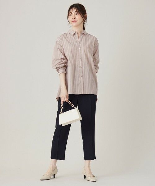 L size ONWARD(大きいサイズ) / エルサイズオンワード シャツ・ブラウス | 【洗える】バックシャンイージーケア シャツ | 詳細1