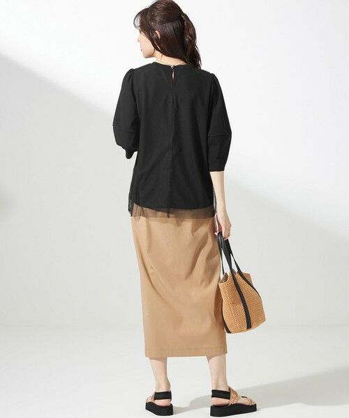 L size ONWARD(大きいサイズ) / エルサイズオンワード シャツ・ブラウス | 【洗える】カットジョーゼットチュール トップス | 詳細15