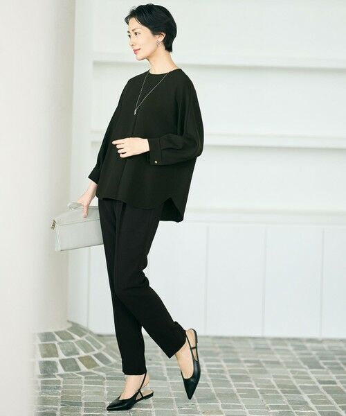 L size ONWARD(大きいサイズ) / エルサイズオンワード シャツ・ブラウス | 【17号サイズまで展開・カタログ掲載・セットアップ対応】トリアセダブルクロス ブラウス | 詳細25