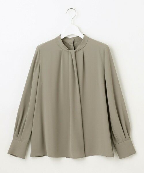 L size ONWARD(大きいサイズ) / エルサイズオンワード シャツ・ブラウス | 【17号サイズまで展開人気素材・人気素材・新色追加・カタログ掲載・セットアップ対応】ライトサテン ブラウス | 詳細2