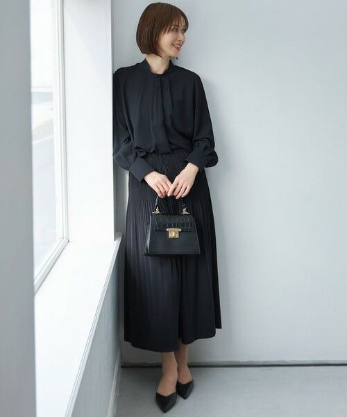 L size ONWARD(大きいサイズ) / エルサイズオンワード シャツ・ブラウス | 【17号サイズまで展開・カタログ掲載・セットアップ対応】ライトサテン ブラウス | 詳細1