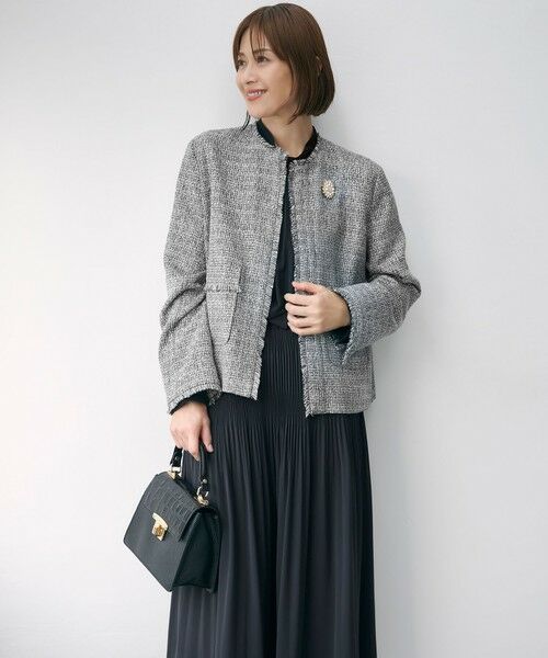 L size ONWARD(大きいサイズ) / エルサイズオンワード シャツ・ブラウス | 【17号サイズまで展開・カタログ掲載・セットアップ対応】ライトサテン ブラウス | 詳細2