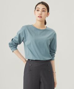 プレーティング シャツテール ロングスリーブ Tシャツ