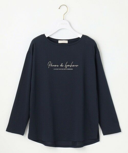 L size ONWARD(大きいサイズ) / エルサイズオンワード カットソー | 【洗える】ラメ刺繍長袖 Tシャツ | 詳細5