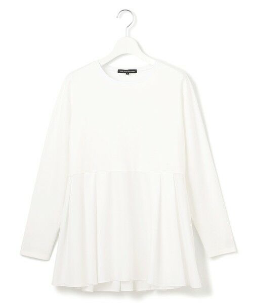 L size ONWARD(大きいサイズ) / エルサイズオンワード カットソー | 【ご好評につき新色追加】ナチュラルコットンベアコンビ ペプラム カットソー | 詳細21