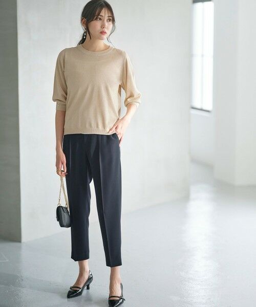 L size ONWARD(大きいサイズ) / エルサイズオンワード ニット・セーター | 【洗える】ラメ プルオーバー | 詳細17