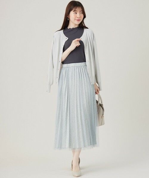 L size ONWARD(大きいサイズ) / エルサイズオンワード カーディガン・ボレロ | 【洗える】ラメ カーディガン | 詳細19