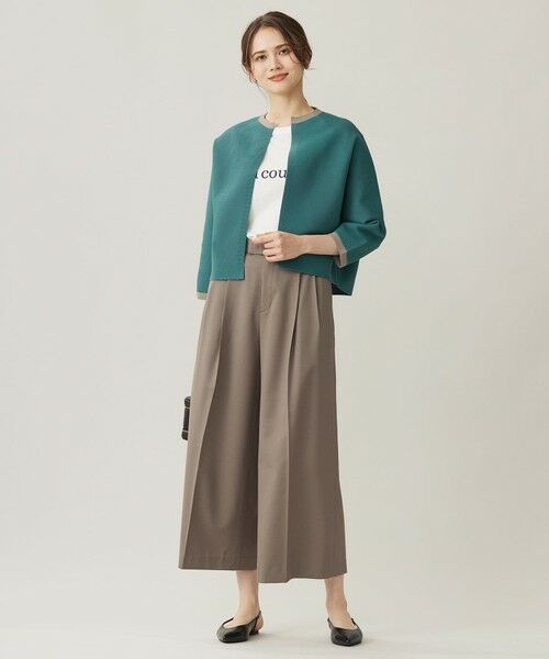 L size ONWARD(大きいサイズ) / エルサイズオンワード カーディガン・ボレロ | 【洗える】ポリエステルホールガーメントボレロ ニット | 詳細5