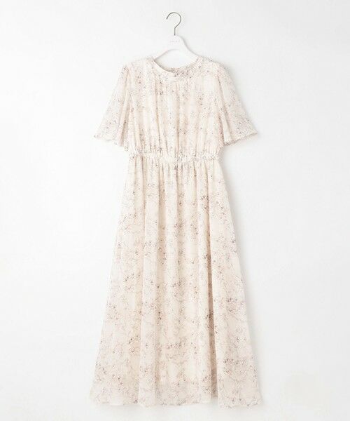 O303新品自由区 洗えるフラワープリント ロングワンピース38￥29700 O303新品自由区 洗えるフラワープリント ロングワンピース38