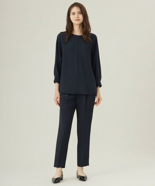 L size ONWARD(大きいサイズ) / エルサイズオンワード その他パンツ | 【19号サイズまで展開・カタログ掲載・セットアップ対応】トリアセダブルクロステーパード パンツ | 詳細15