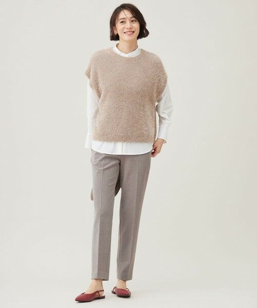 L size ONWARD(大きいサイズ) / エルサイズオンワード その他パンツ | 【WEB限定カラーあり・撥水加工・洗える】TRギャバテーパード パンツ | 詳細4