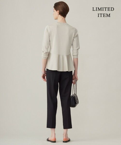 L size ONWARD(大きいサイズ) / エルサイズオンワード ニット・セーター | 【WEB限定・洗える】シンセティックヤーンスムース ペプラムニット | 詳細5