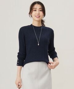 【洗える】KNIT BASIC クルーネック ニット