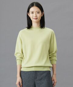 【洗える】CASHMERE BLEND スタンドカラー ニット