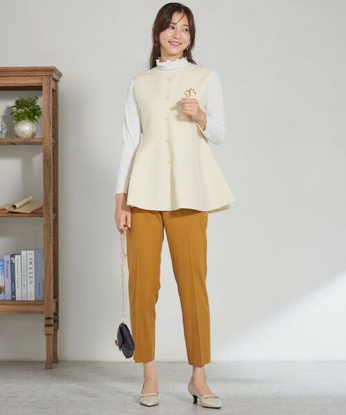 L size ONWARD(大きいサイズ) / エルサイズオンワード ニット・セーター | 【洗える】ペプラムニット ジレ | 詳細2