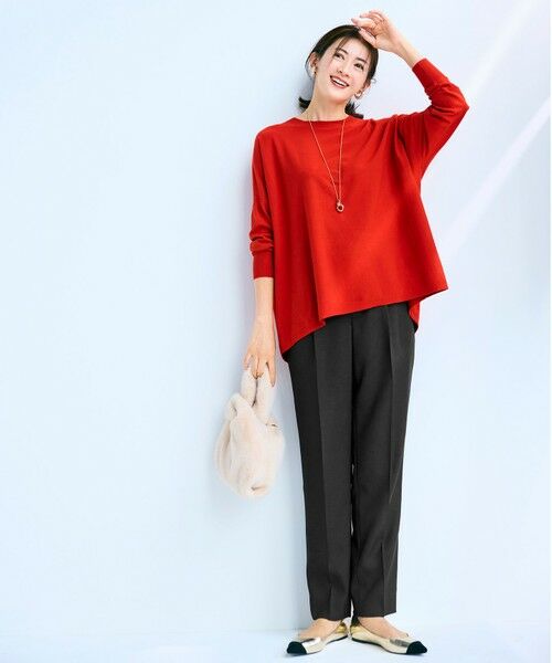 L size ONWARD(大きいサイズ) / エルサイズオンワード ニット・セーター | 【WEB限定カラーあり】レーヨンストレッチ ニットT | 詳細5