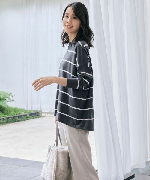 L size ONWARD(大きいサイズ) / エルサイズオンワード ニット・セーター | 【WEB限定カラーあり】レーヨンストレッチ ニットT | 詳細25