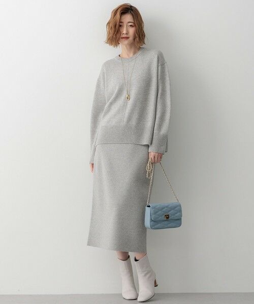 L size ONWARD(大きいサイズ) / エルサイズオンワード ニット・セーター | 【洗える】カシミヤブレンド クルーネック ニット | 詳細17