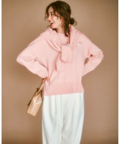 L size ONWARD(大きいサイズ) / エルサイズオンワード ニット・セーター | 【洗える】カシミヤブレンド クルーネック ニット | 詳細19