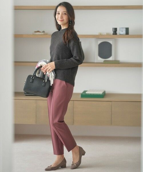 L size ONWARD(大きいサイズ) / エルサイズオンワード その他パンツ | 【保温効果/ストレッチ】シリーズ累計13万枚突破！ビューティサーモ テーパードパンツ | 詳細20