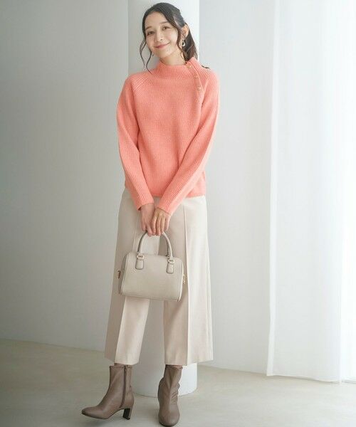 L size ONWARD(大きいサイズ) / エルサイズオンワード その他パンツ | 【保温効果/ストレッチ】シリーズ累計13万枚突破！ビューティサーモ ワイドパンツ | 詳細4