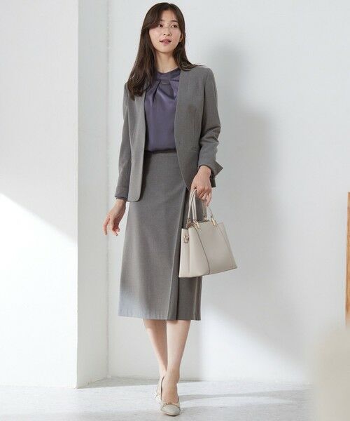 L size ONWARD(大きいサイズ) / エルサイズオンワード ミニ・ひざ丈スカート | 【保温効果/ストレッチ】シリーズ累計13万枚突破！ビューティサーモ スカート | 詳細1