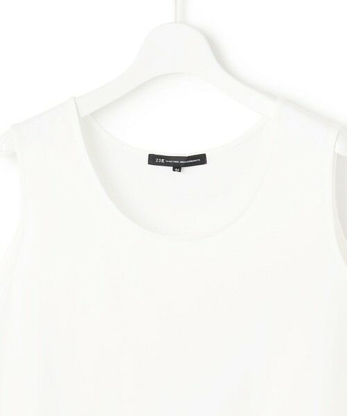 L size ONWARD(大きいサイズ) / エルサイズオンワード カットソー | 【Lサイズ限定/好評につき新色追加】ナチュラルコットンベア タンクトップ | 詳細25