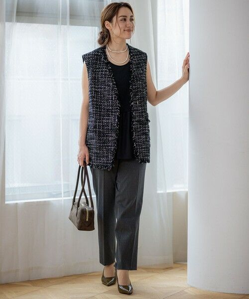 L size ONWARD(大きいサイズ) / エルサイズオンワード カットソー | 【Lサイズ限定/好評につき新色追加】ナチュラルコットンベア タンクトップ | 詳細29