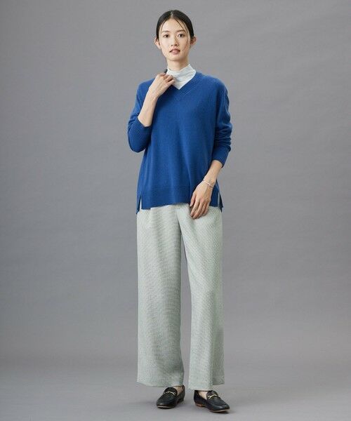 L size ONWARD(大きいサイズ) / エルサイズオンワード ニット・セーター | 【洗える】CASHMERE BLEND Vネック プルオーバーニット | 詳細24