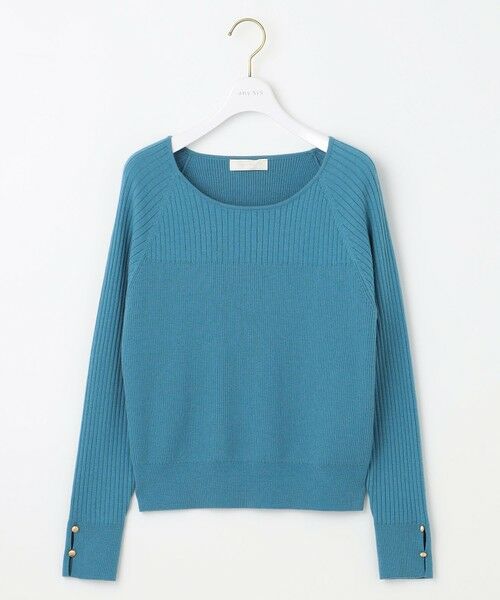 L size ONWARD(大きいサイズ) / エルサイズオンワード ニット・セーター | 【ウールブレンドシリーズ】ベースネックリブコンビ ニット | 詳細20