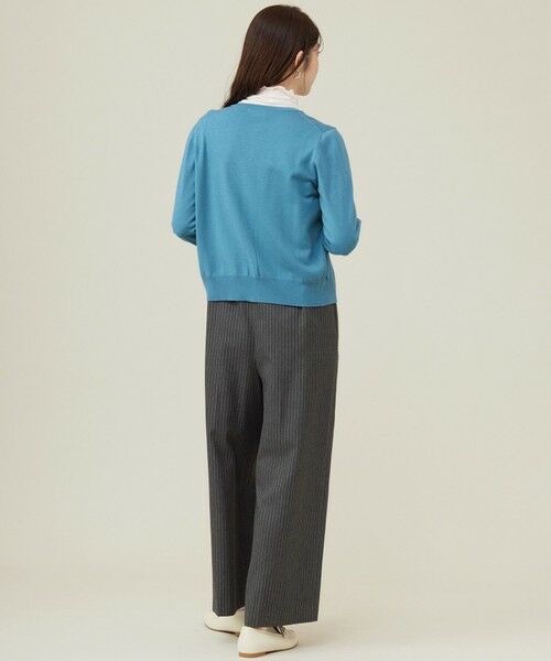 L size ONWARD(大きいサイズ) / エルサイズオンワード カーディガン・ボレロ | 【ウールブレンドシリーズ】ベーシック カーディガン | 詳細19