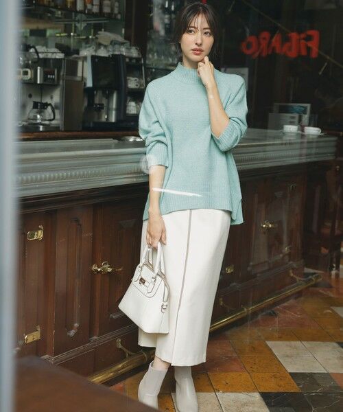 L size ONWARD(大きいサイズ) / エルサイズオンワード ニット・セーター | 【洗える】ハイネックラグラン ニット | 詳細11