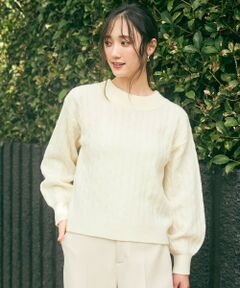 L size ONWARD(大きいサイズ) / エルサイズオンワード ニット・セーター | 【洗える】ケーブルAir ニット