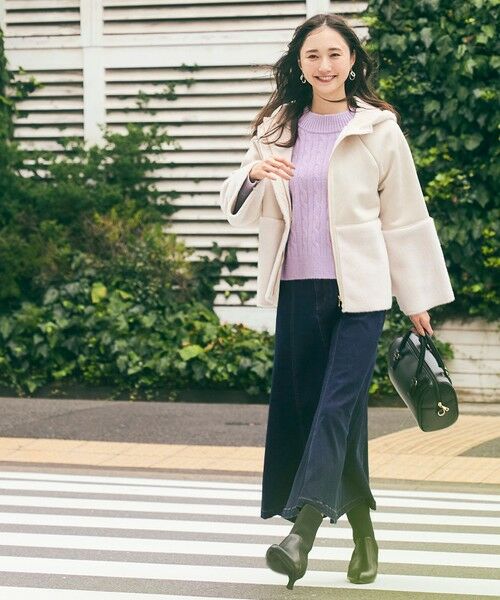 L size ONWARD(大きいサイズ) / エルサイズオンワード ニット・セーター | 【洗える】ケーブルAir ニット | 詳細20