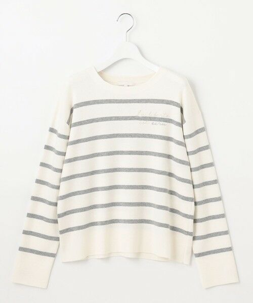 L size ONWARD(大きいサイズ) / エルサイズオンワード ニット・セーター | 【洗える】コットンウールハイゲージボーダー ニット | 詳細4