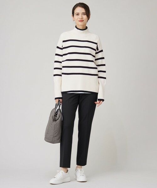 L size ONWARD(大きいサイズ) / エルサイズオンワード ニット・セーター | 【WEB限定カラーあり・洗える】ウールカシミヤブレンドハイネック ニット | 詳細4