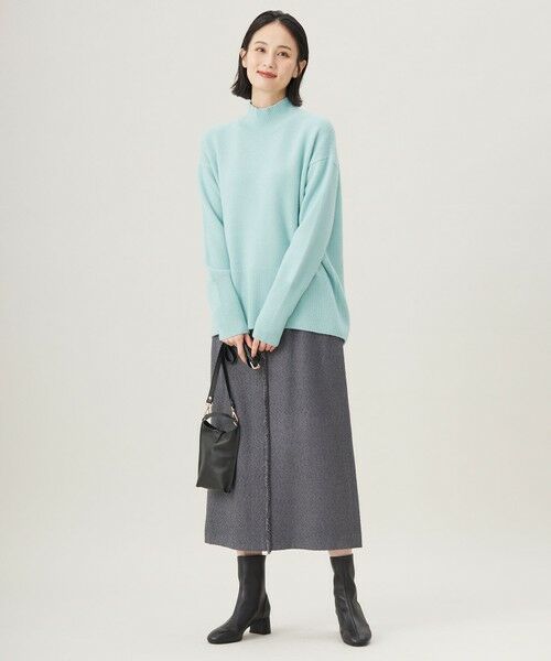 L size ONWARD(大きいサイズ) / エルサイズオンワード ニット・セーター | 【WEB限定カラーあり・洗える】ウールカシミヤブレンドハイネック ニット | 詳細19
