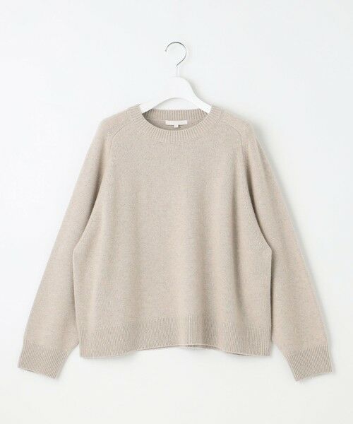 L size ONWARD(大きいサイズ) / エルサイズオンワード ニット・セーター | 【洗える】ウールカシミヤブレンドラメスパンコールクルーネック ニット | 詳細3