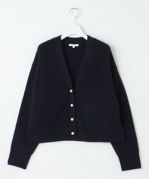 L size ONWARD(大きいサイズ) / エルサイズオンワード カーディガン・ボレロ | 【洗える】ウールカシミヤブレンドラメスパンコールニット カーディガン | 詳細20