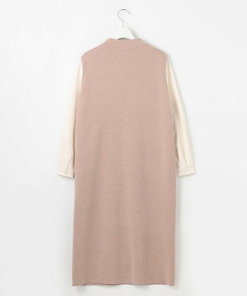 L size ONWARD(大きいサイズ) / エルサイズオンワード ミニ丈・ひざ丈ワンピース | 【洗える】CLOTH COMBI KNIT ワンピース | 詳細11