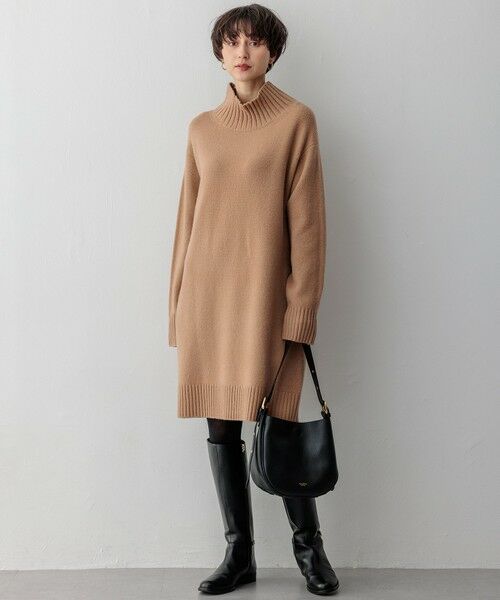 L size ONWARD(大きいサイズ) / エルサイズオンワード ミニ丈・ひざ丈ワンピース | スーパージーロン ベビーメリノ ワンピース | 詳細6