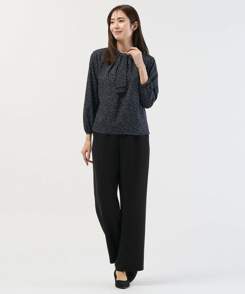 L size ONWARD(大きいサイズ) / エルサイズオンワード その他パンツ | 【セットアップ対応】セラテリーダブルクロス セミワイド パンツ | 詳細18