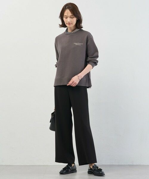 L size ONWARD(大きいサイズ) / エルサイズオンワード その他パンツ | 【セットアップ対応】セラテリーダブルクロス セミワイド パンツ | 詳細20