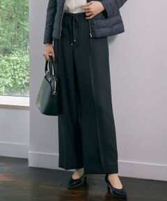 L size ONWARD(大きいサイズ) / エルサイズオンワード その他パンツ | 【洗える】ツイステッドダブルクロスワイドストレート パンツ