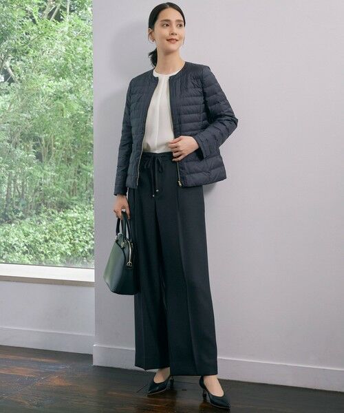 L size ONWARD(大きいサイズ) / エルサイズオンワード その他パンツ | 【洗える】ツイステッドダブルクロスワイドストレート パンツ | 詳細15