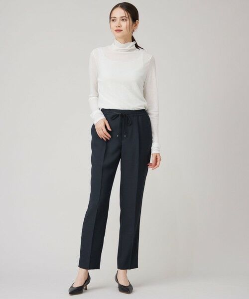 L size ONWARD(大きいサイズ) / エルサイズオンワード その他パンツ | 【洗える】ツイステッドダブルクロス テーパード パンツ | 詳細10