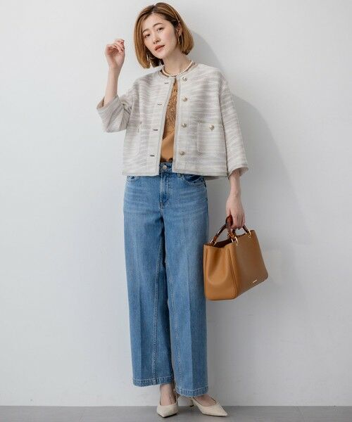 L size ONWARD(大きいサイズ) / エルサイズオンワード デニムパンツ | 【RED CARD TOKYO×23区】デニム ワイドパンツ | 詳細3