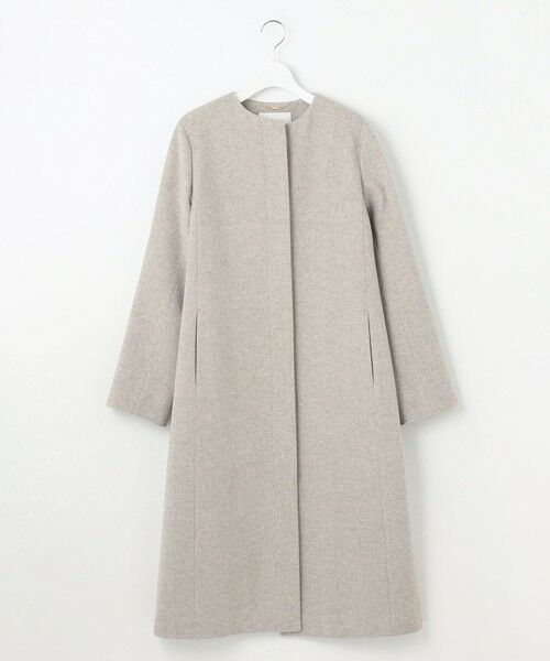 L size ONWARD(大きいサイズ) / エルサイズオンワード その他アウター | シャルムビーバーノーカラーロング コート | 詳細3