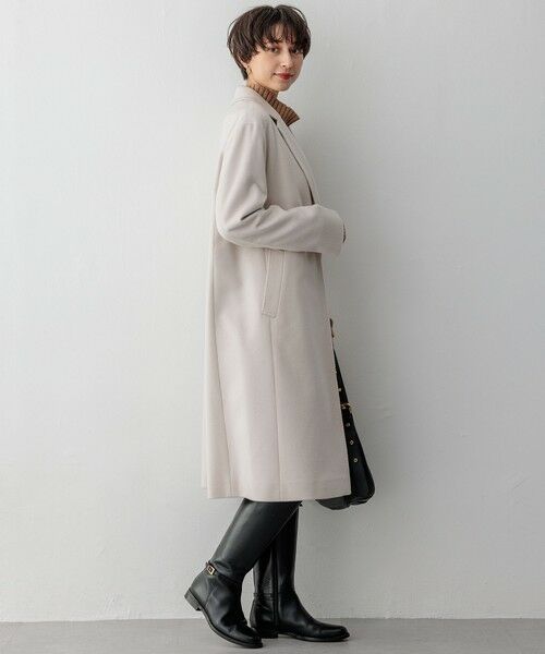 L size ONWARD(大きいサイズ) / エルサイズオンワード その他アウター | 【滝沢眞規子さん着用】ウールカシミヤビーバー チェスターコート | 詳細22